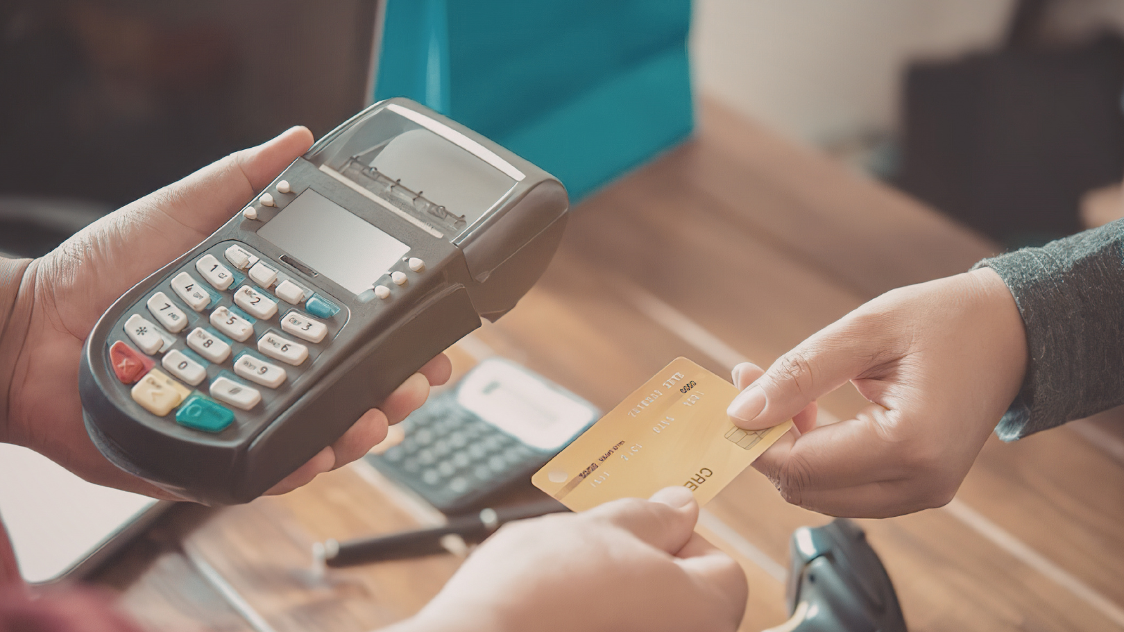 pelanggan membayar di kasir sebagai bagian dari tips belanja hemat di minimarket
